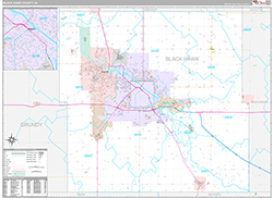 Black Hawk County, IA Wall Map Premium Style 2026